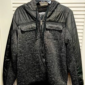 Men’s Large Fleece Lined Hooded Zip Up Jacket